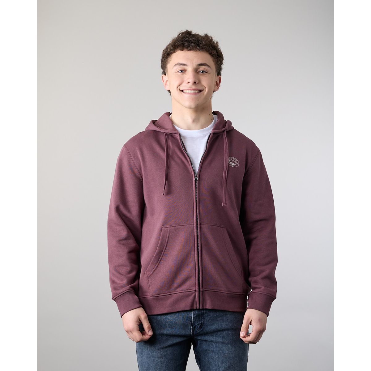 POLEMIC - Poleron Junior Franela con cierre Gorro XV7306 Polemic