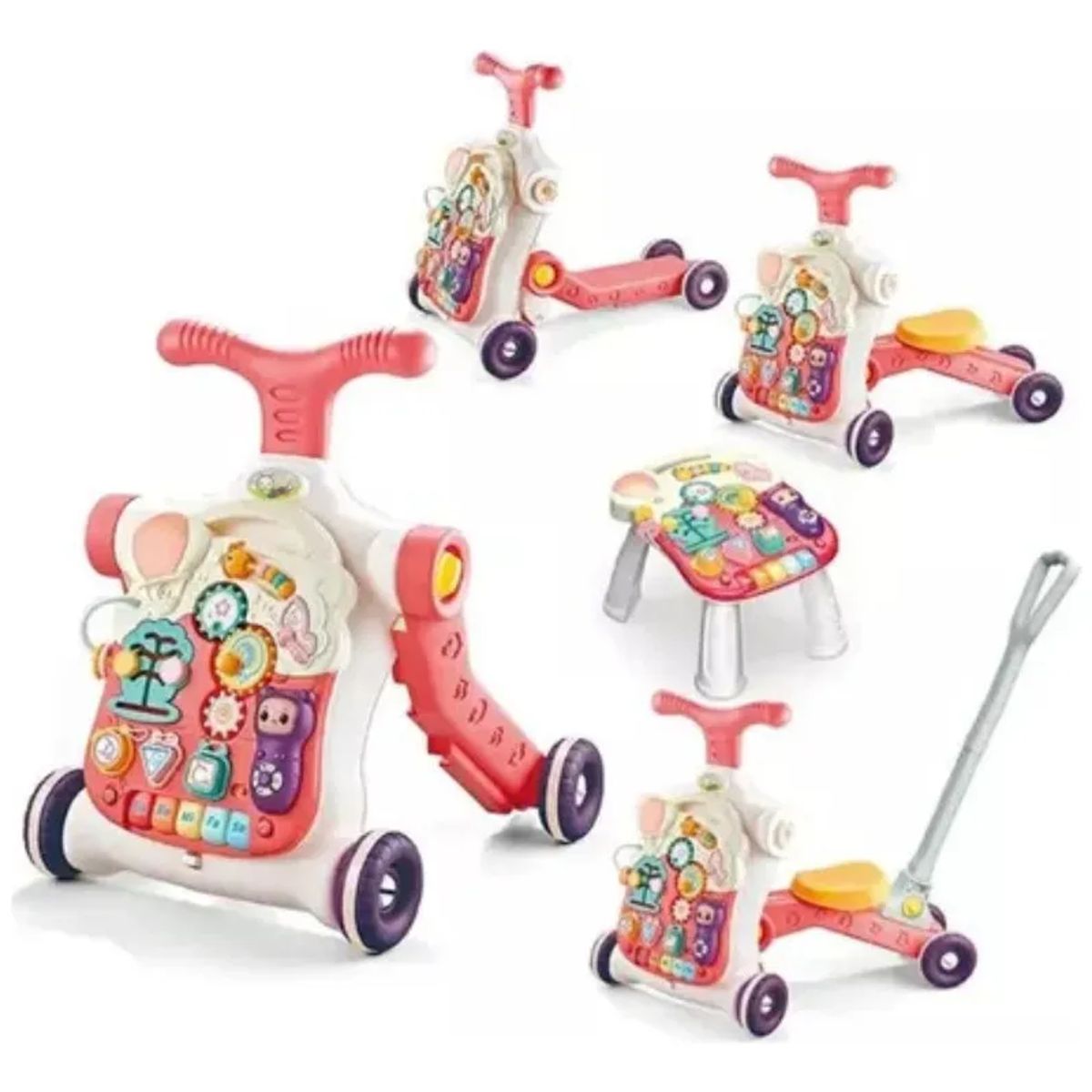 GENERICO - Caminador Mesa Bici Para Bebe Musical De Juguete 5 En 1
