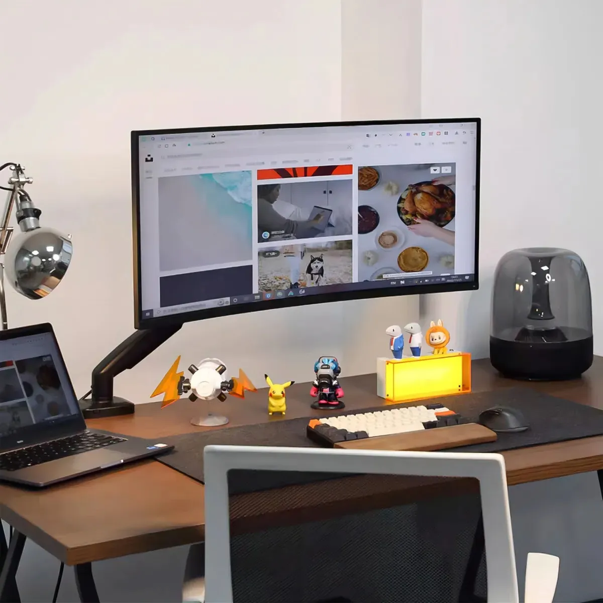 CRUSEC - Brazo Extensible Soporte Monitor Universal De Computadora