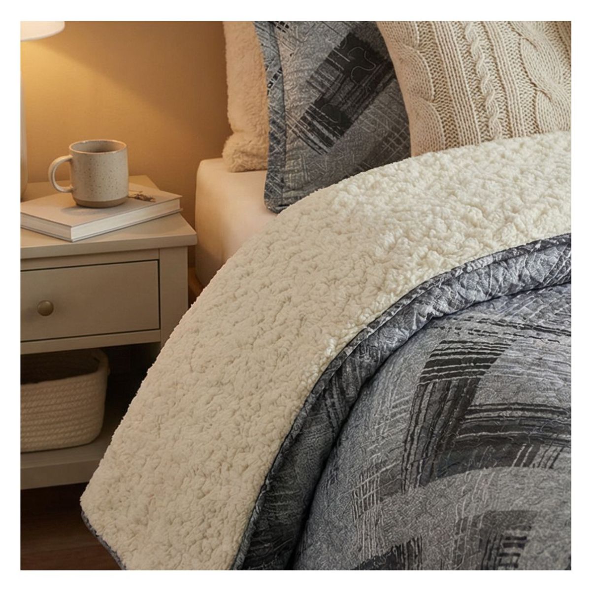 GENERICO - Cubrecama Sherpa 1.5 Plazas - Patagónico M957