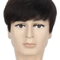GENERICO - Peluca Recta Para Hombre Negra
