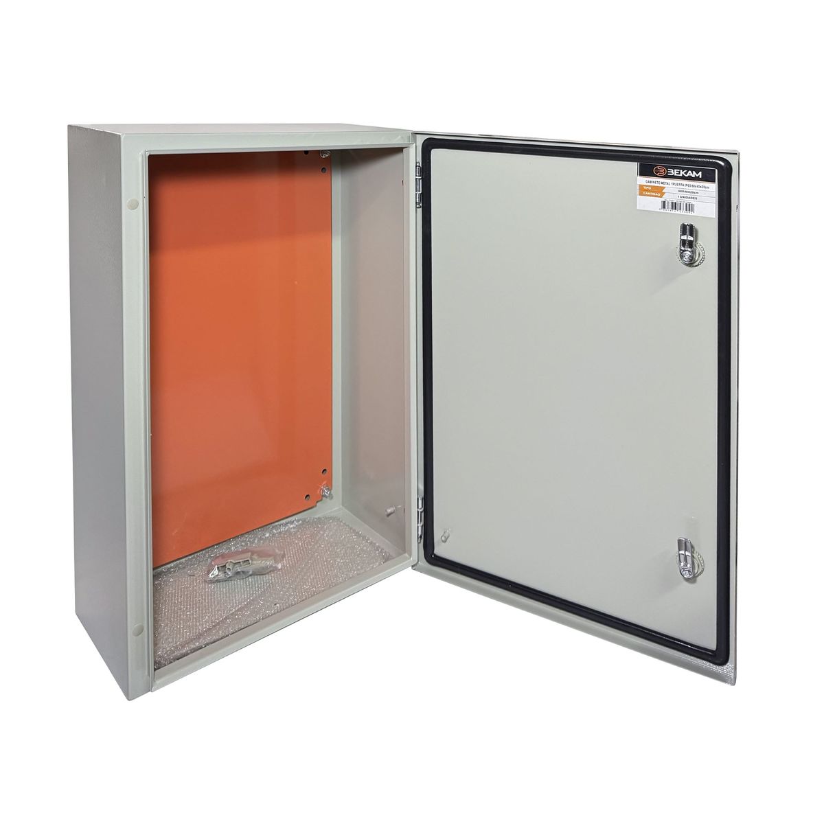 Gabinete Tablero Metálico Eléctrico 600x400x200 1 puerta Ip65, marca GENERICO - Foto Principal