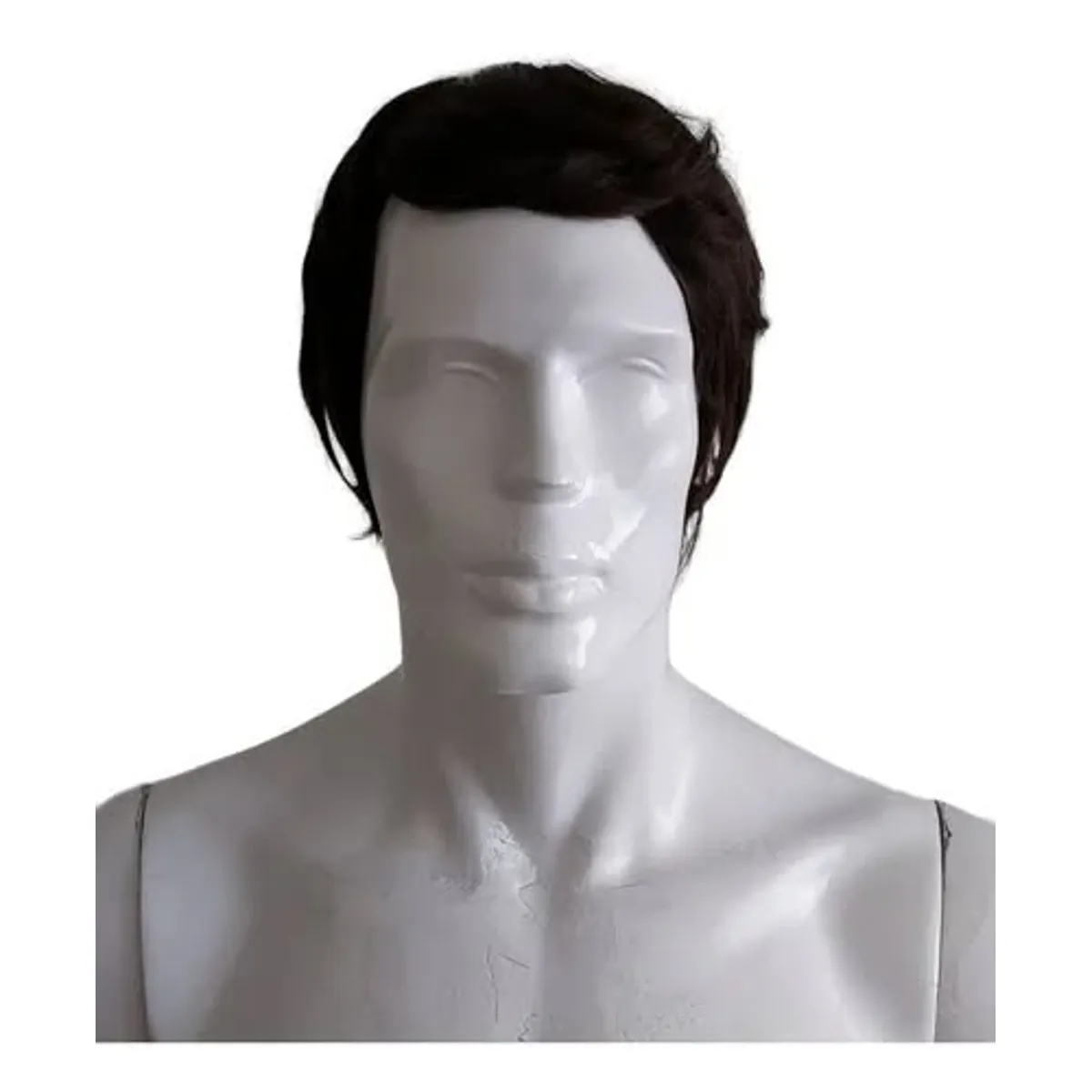 GENERICO - Peluca Recta Para Hombre castaño