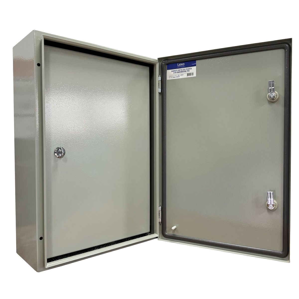 GENERICO - Gabinete Tablero Metálico Eléctrico 600x400x200 2 puerta Ip65