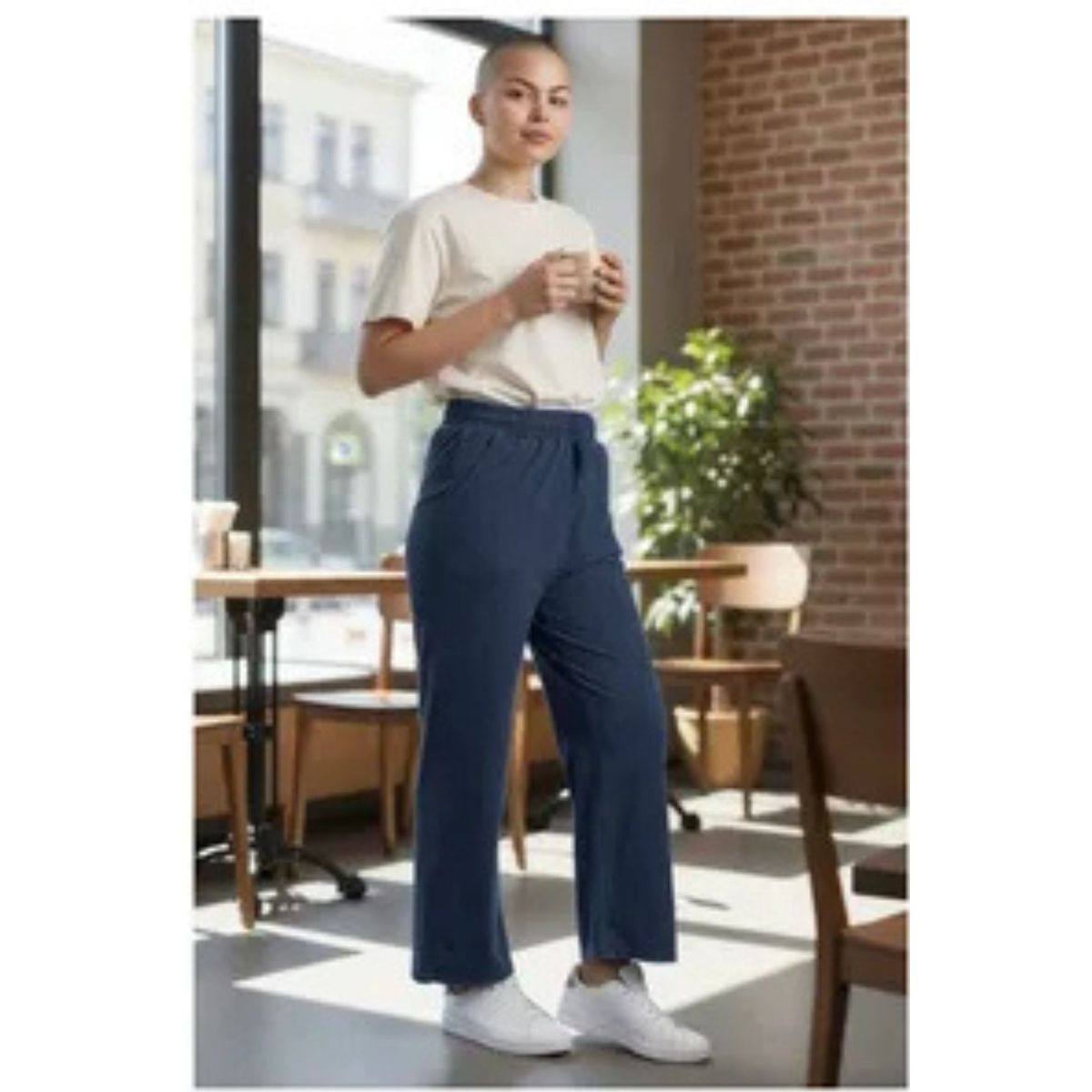 LOOK SHOP - Pantalón Mujer Jogger Tipo Jeans 318