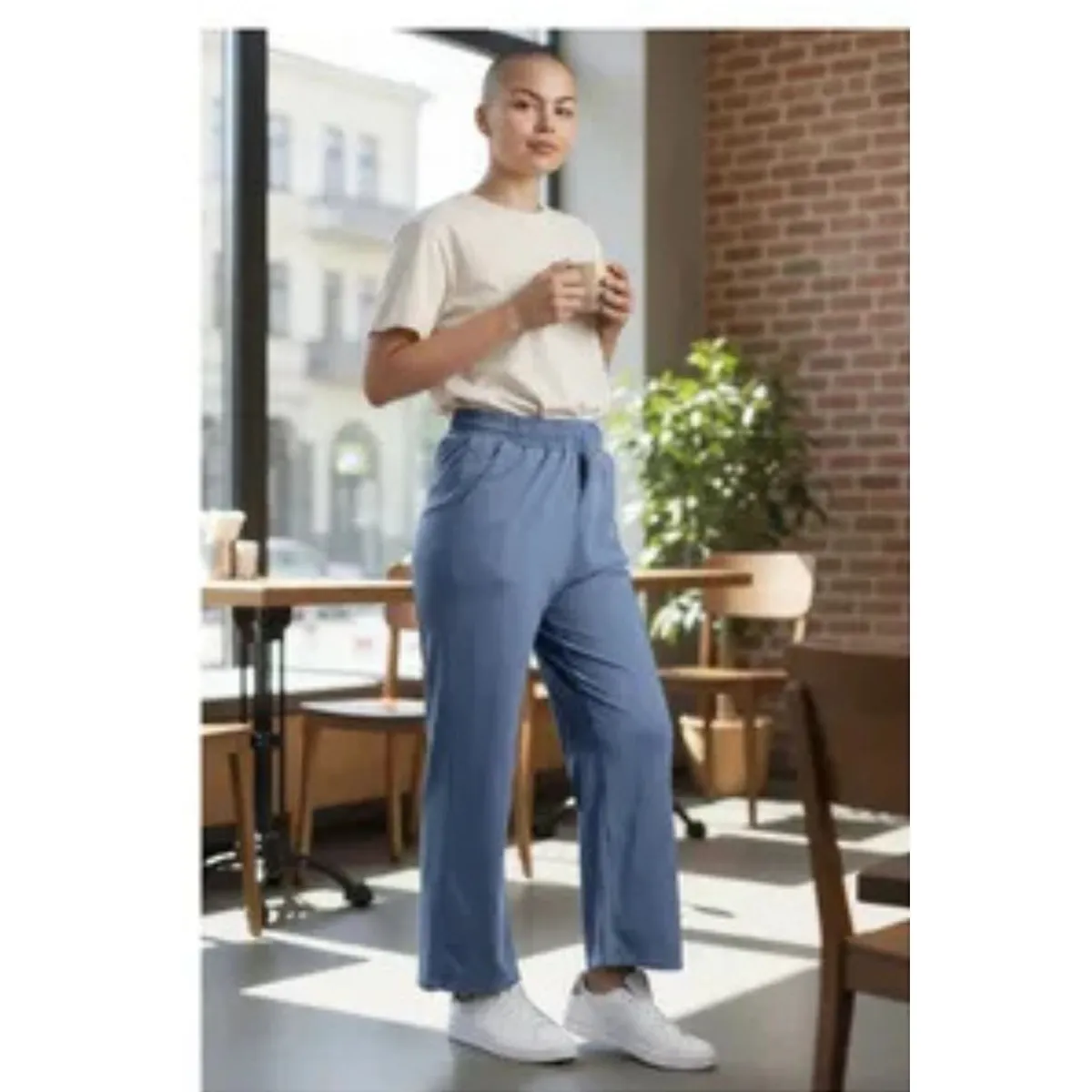 LOOK SHOP - Pantalón Mujer Jogger Tipo Jeans 318
