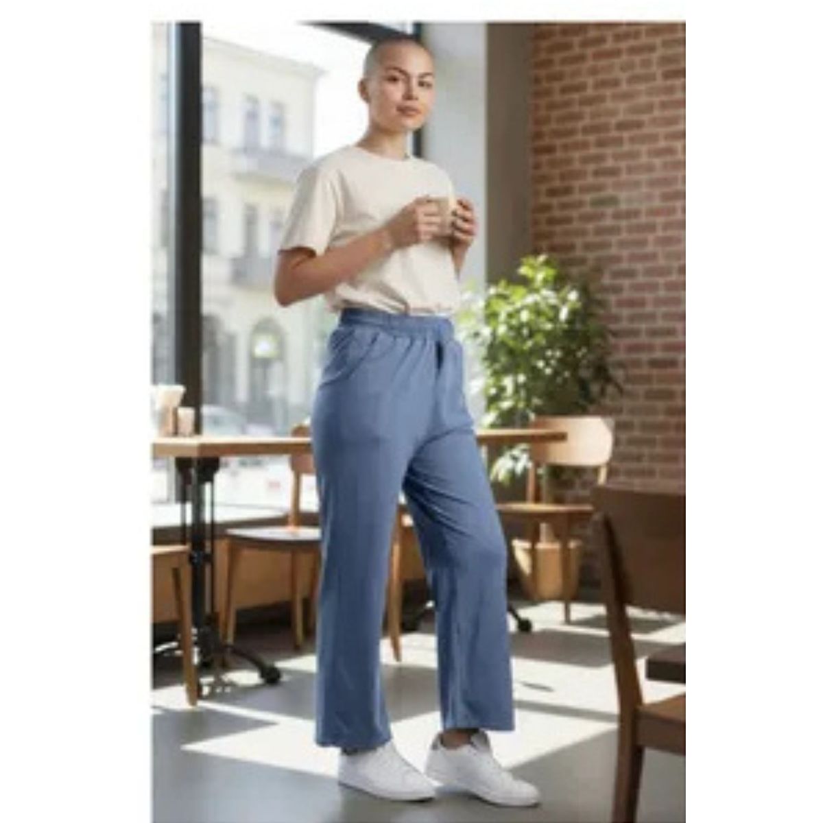 LOOK SHOP - Pantalón Mujer Jogger Tipo Jeans 318