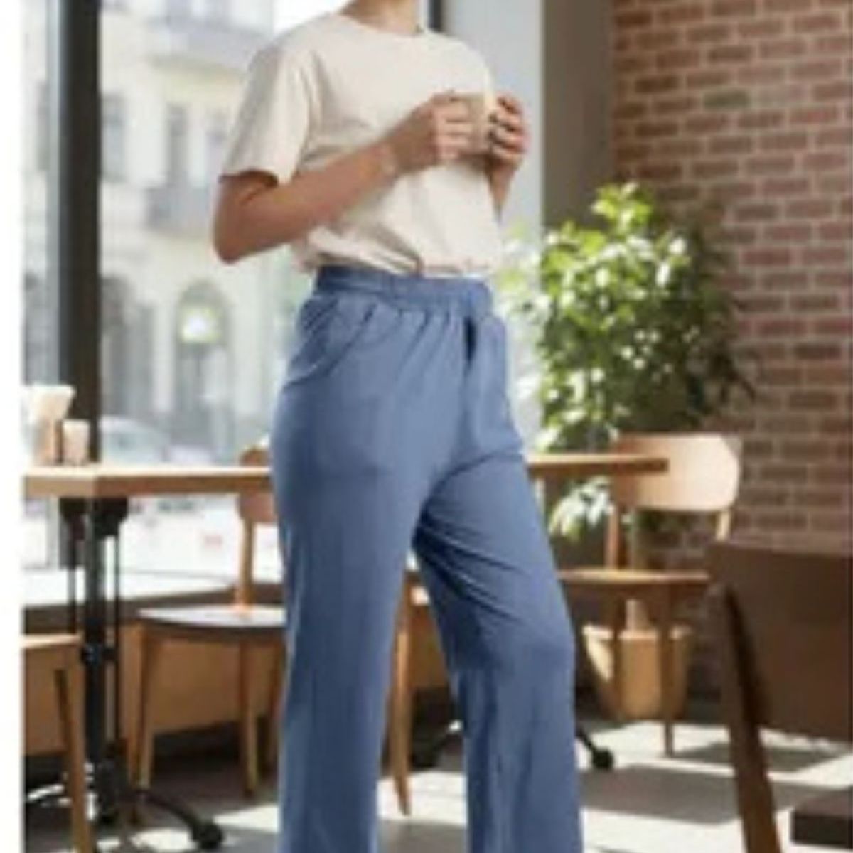 LOOK SHOP - Pantalón Mujer Jogger Tipo Jeans 318