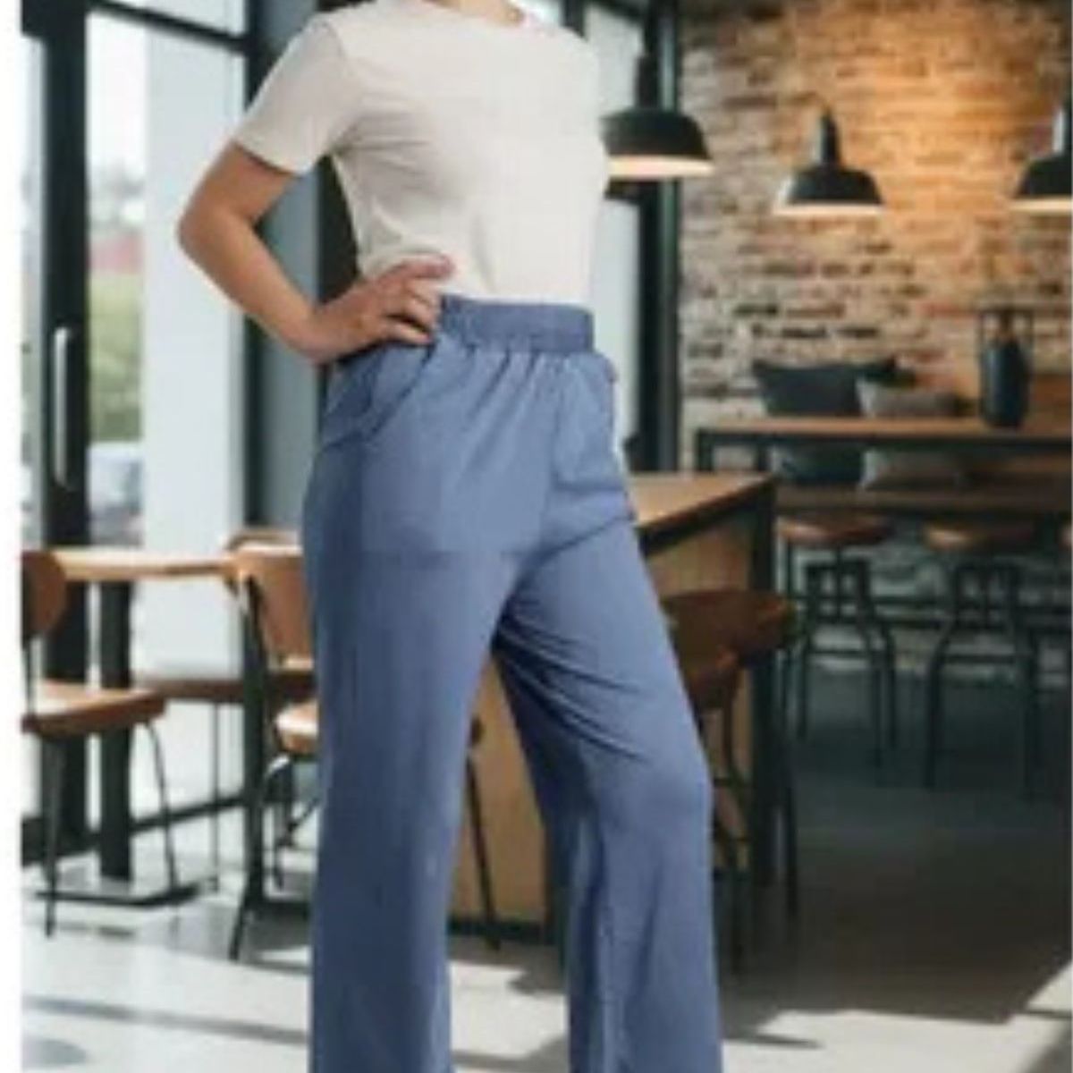 LOOK SHOP - Pantalón Mujer Jogger Tipo Jeans 318