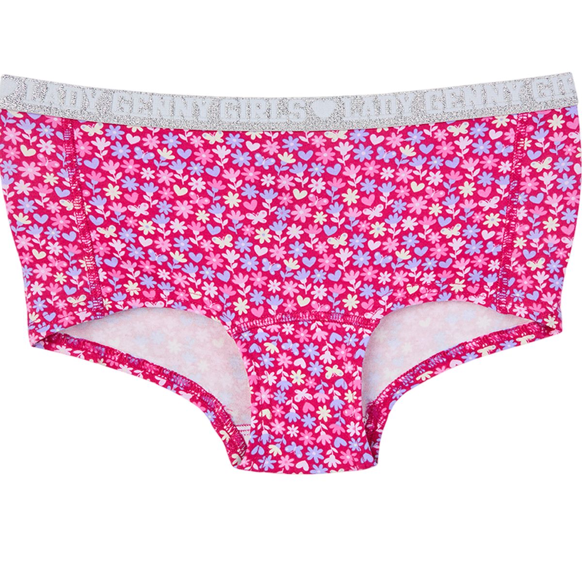 LADY GENNY - Pantaleta Infantil Algodón Con Elástico Glitter
