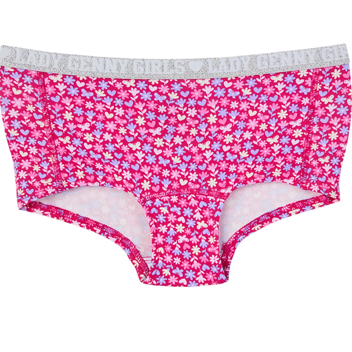 LADY GENNY - Pantaleta Infantil Algodón Con Elástico Glitter