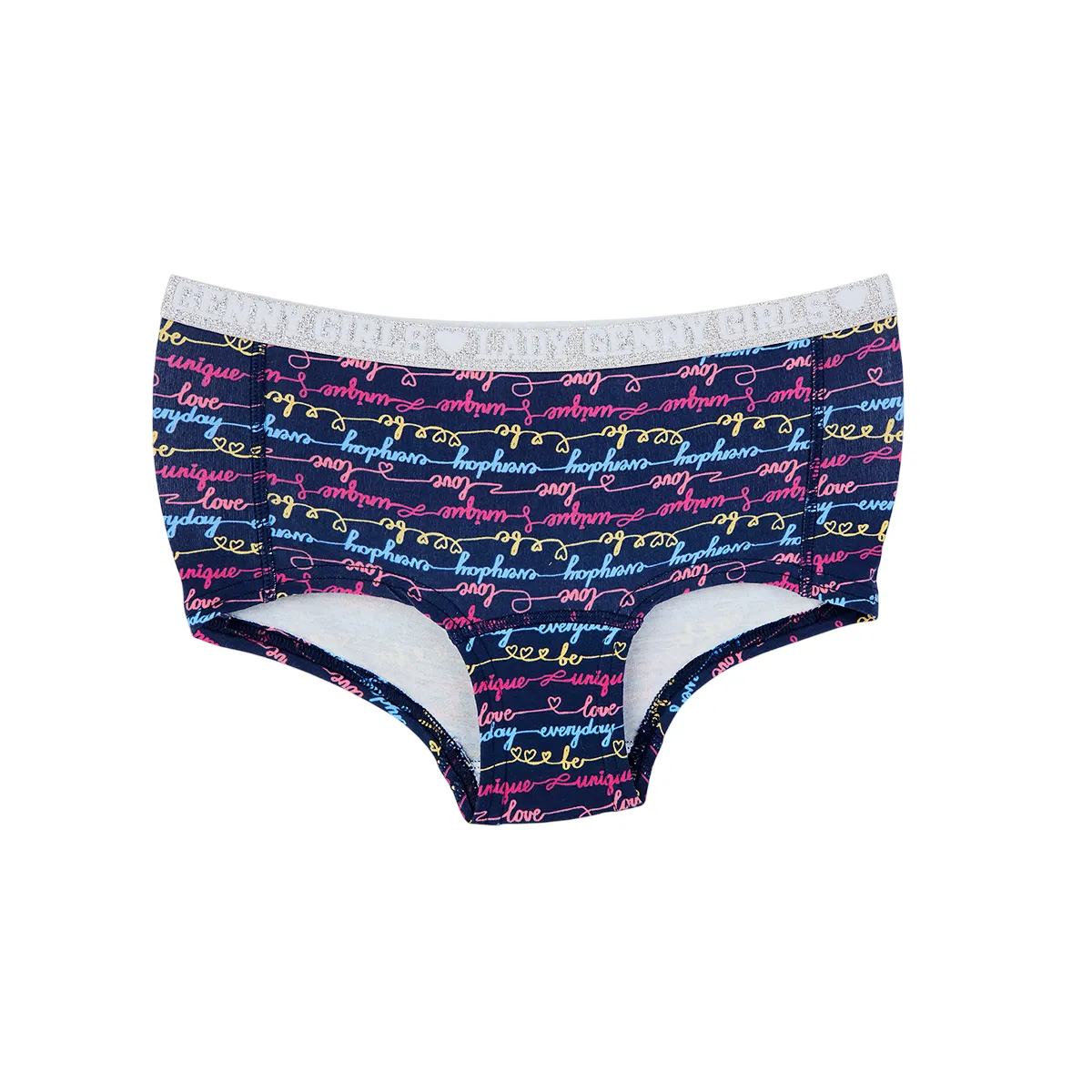 LADY GENNY - Pantaleta Infantil Algodón Con Elástico Glitter