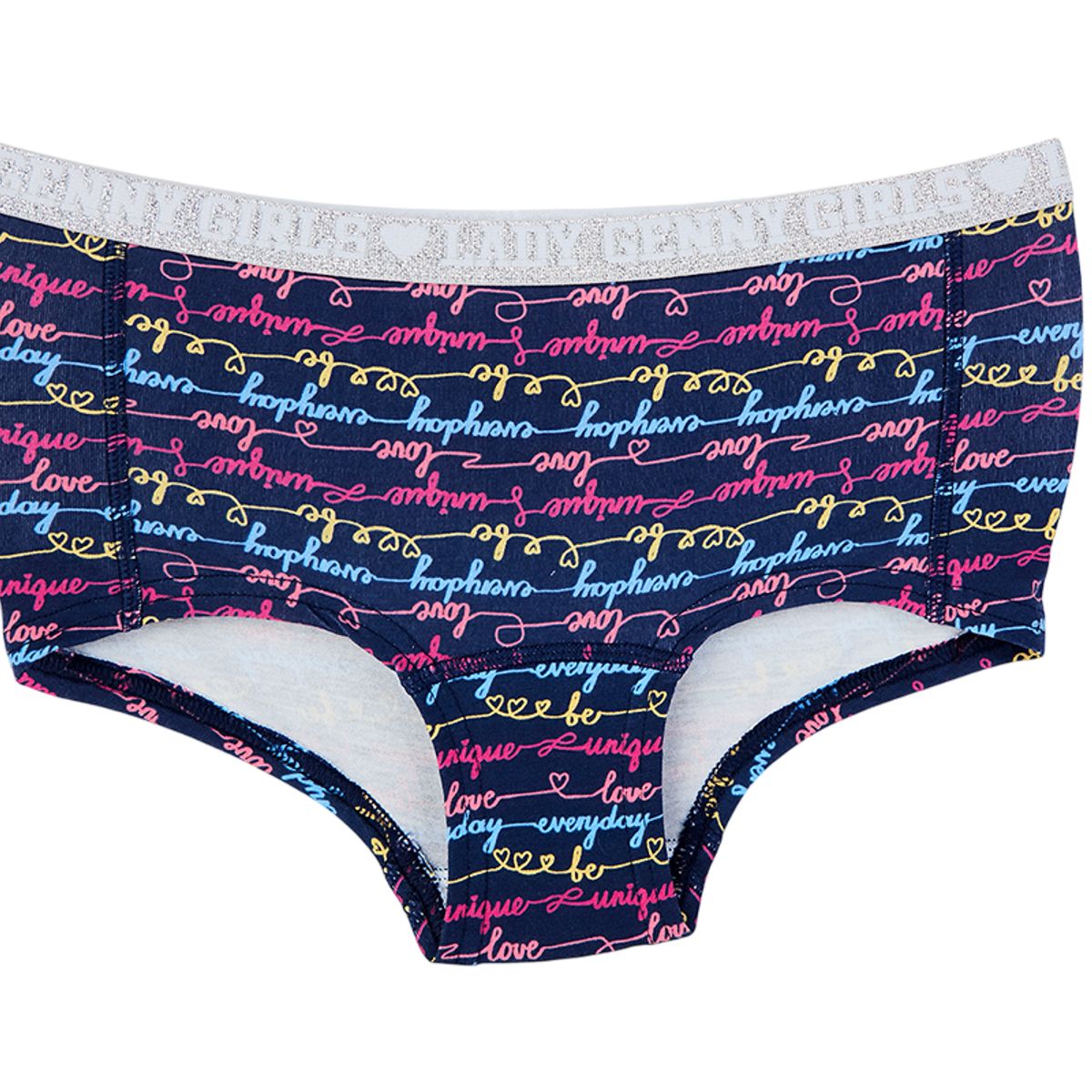 LADY GENNY - Pantaleta Infantil Algodón Con Elástico Glitter