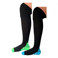 LOOK SHOP - Pack 2 Pares Media Larga Compresión Varices Deportiva Diseño Hombre