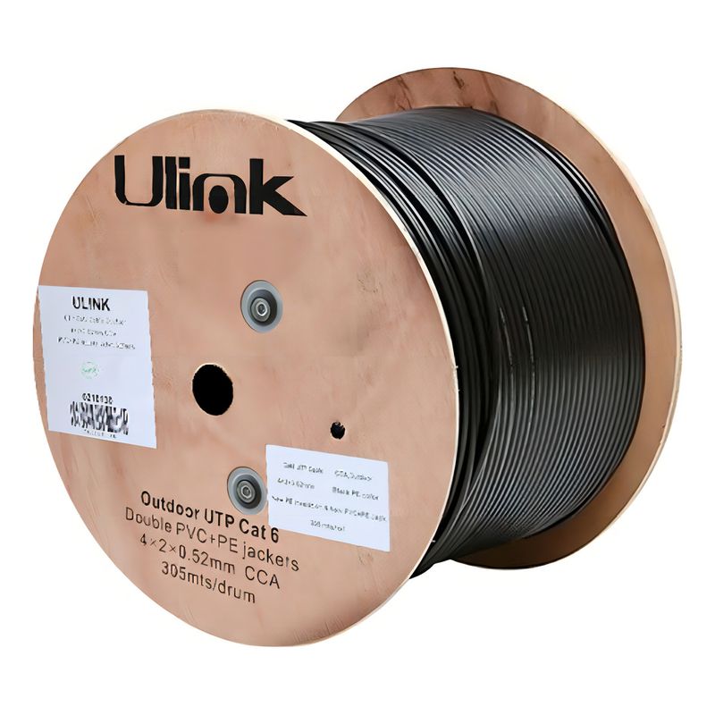 ULINK - Cable Red Cat 6 Exterior 305 Metros 23 Awg 4x2x0.52mm Cca