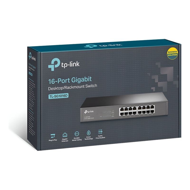 TP LINK - Switch 16 Puertos Tl-sg1016d Gigabit  Desktop Rackmount