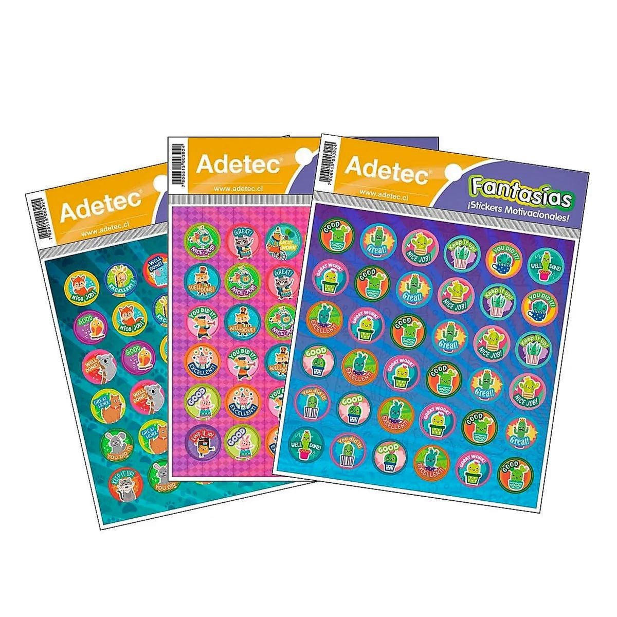 ADETEC - Sticker Motivacional Escolar Diseño Incentivo Inglés Adetec
