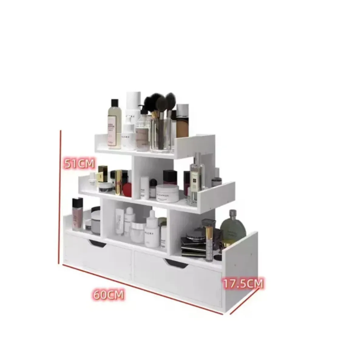 GENERICO - Organizador Flotante De Cosméticos Y Accesorios 3 Niveles