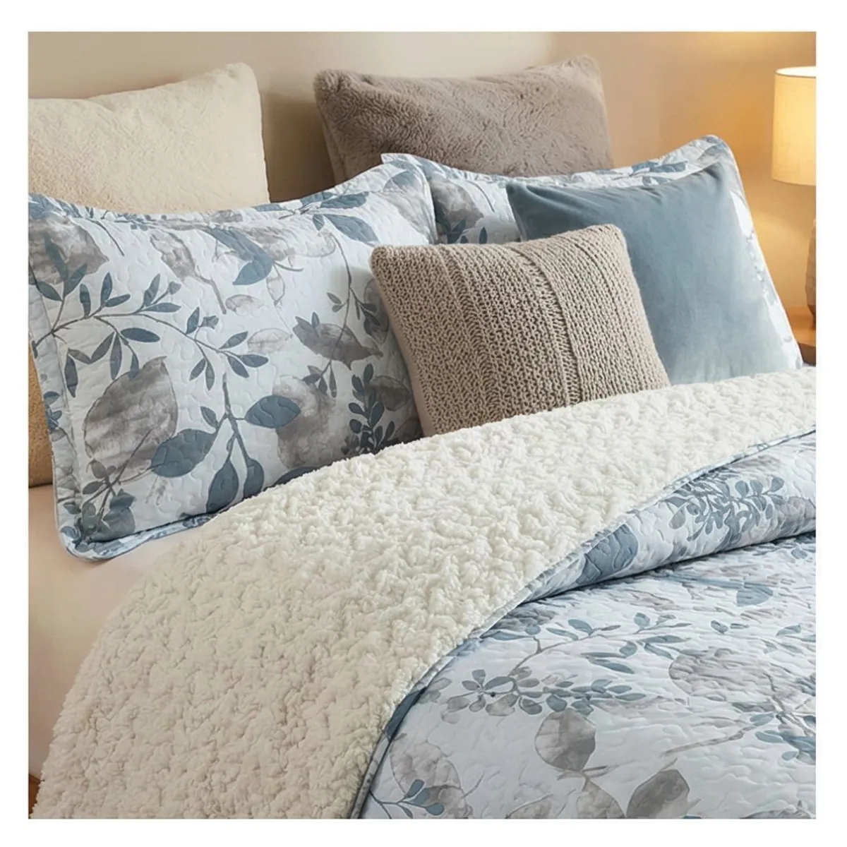 GENERICO - Cubrecama Sherpa 2 Plazas - Timeless M964