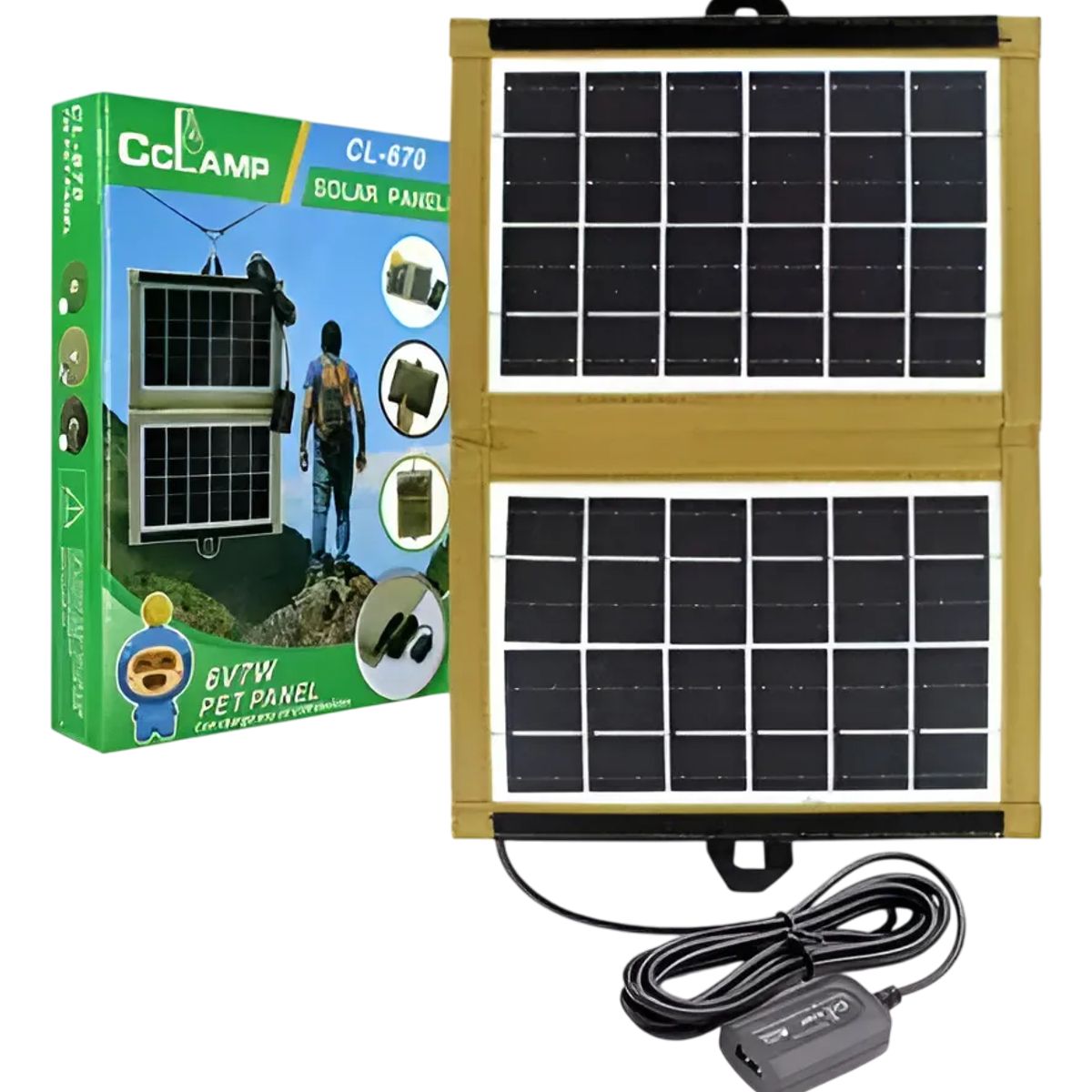 GENERICO - Panel Solar Emergencia Camping Cargador