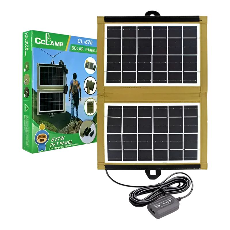 GENERICO - Panel Solar Emergencia Camping Cargador