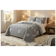 GENERICO - Cubrecama Sherpa 2 Plazas - Catrina Rosas M962