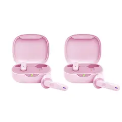 JBL - Set 2 De Audífonos Bluetooth Wave 300 Vibe Tws Rosa
