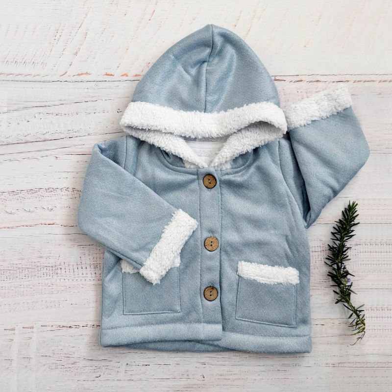 WAWA BABY DESIGN - Chaqueta Wawa Noa Polar Celeste