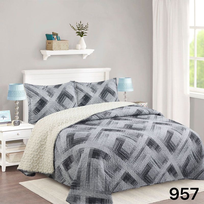 GENERICO - Cubrecama Sherpa 2 Plazas - Patagónico M957