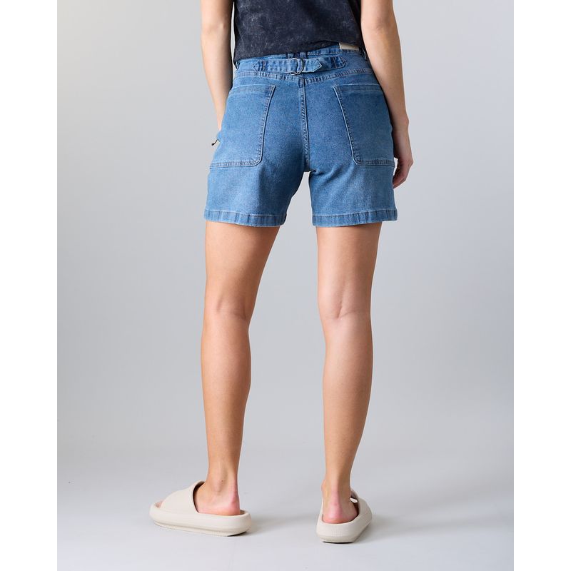 POLEMIC - Short Bermuda Mujer Mid Leg Denim XS3736 Polemic