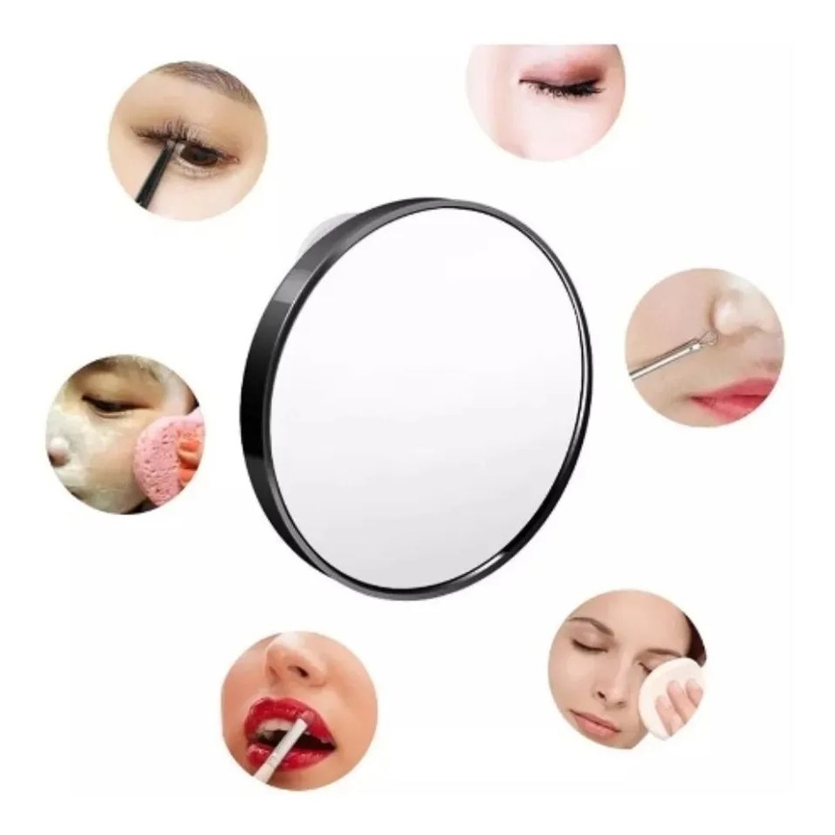 GENERICO - Espejo Con Aumento Portatil Para Rostro 5x