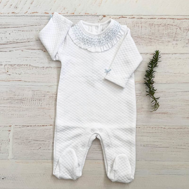 WAWA BABY DESIGN - Enterito Wawa Paris Celeste Algodon Pima