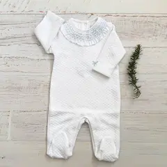 WAWA BABY DESIGN - Enterito Wawa Paris Celeste Algodon Pima