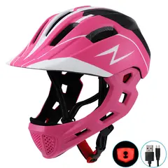 LUBABYCAS - Casco Integral Infantil Bici 2 En 1 Slight Rosado