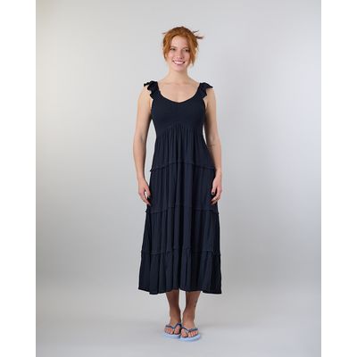 Imagen 2 del producto Vestido largo Smock Crep Negro