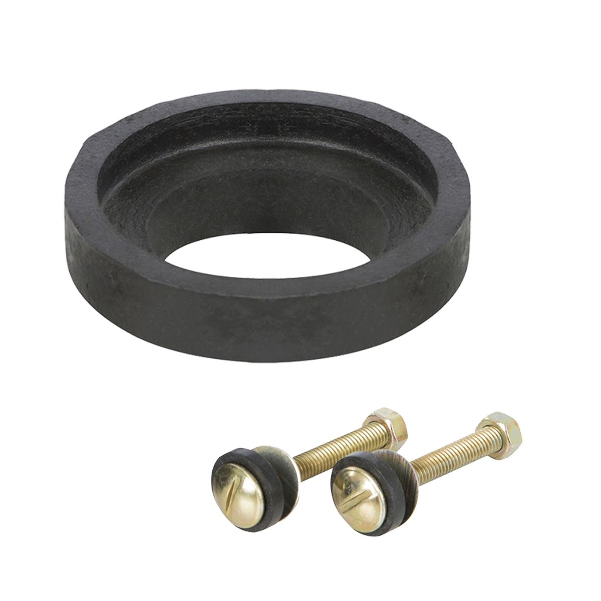 GENERICO - Kit De Acople Wc Con Pernos Y Goma Estanque-taza