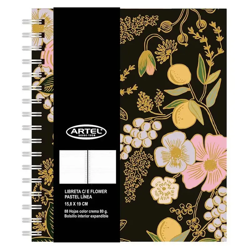 ARTEL - Libreta Flower Pastel Artel