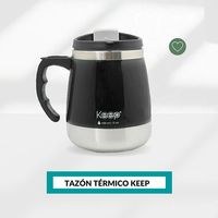 Mug Tazón Térmico Color Negro 400ml
