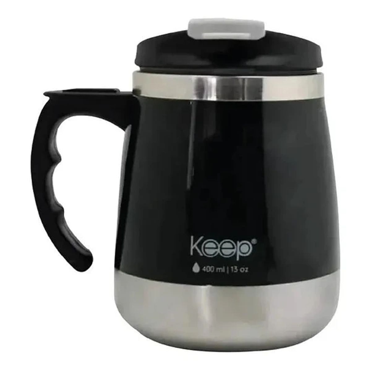 KEEP - Mug Tazón Térmico KEEP Color Negro 400ml
