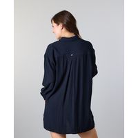 Blusa Mujer manga larga Relaxed Fit Negro
