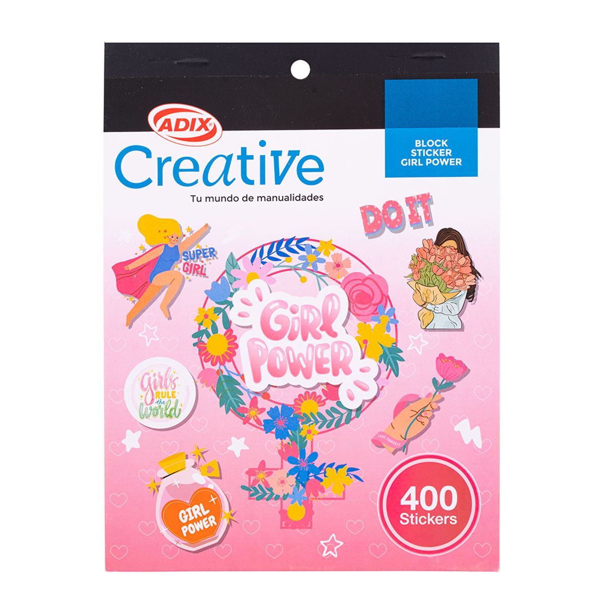 CREATIVE - Block Sticker Power Girl