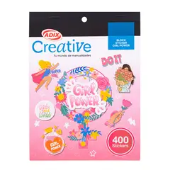 CREATIVE - Block Sticker Power Girl