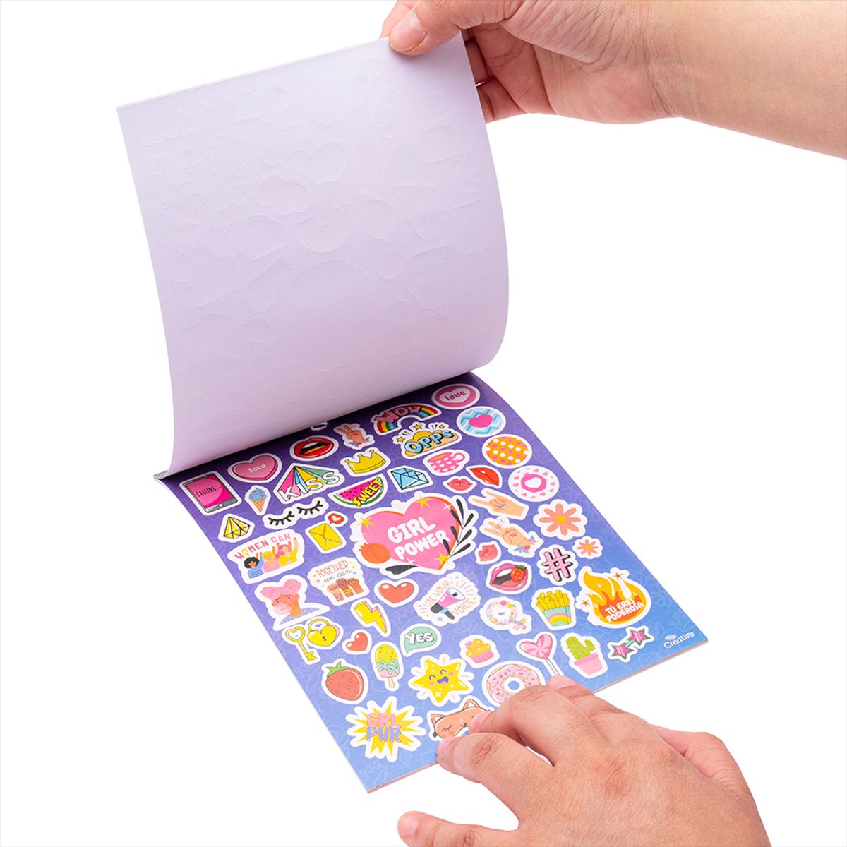 CREATIVE - Block Sticker Power Girl