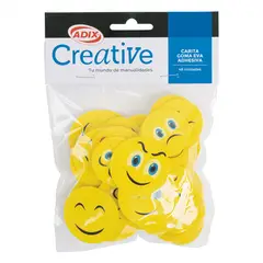 CREATIVE - Carita Goma Eva Adhesiva 48u