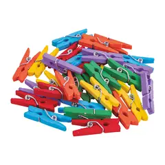 GENERICO - Pinzas Perritos Madera de Colores