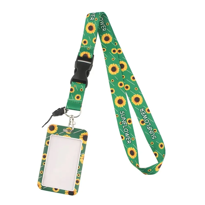 GENERICO - Portacredenciales + Lanyard SunFlower Girasol LATAM - Autismo