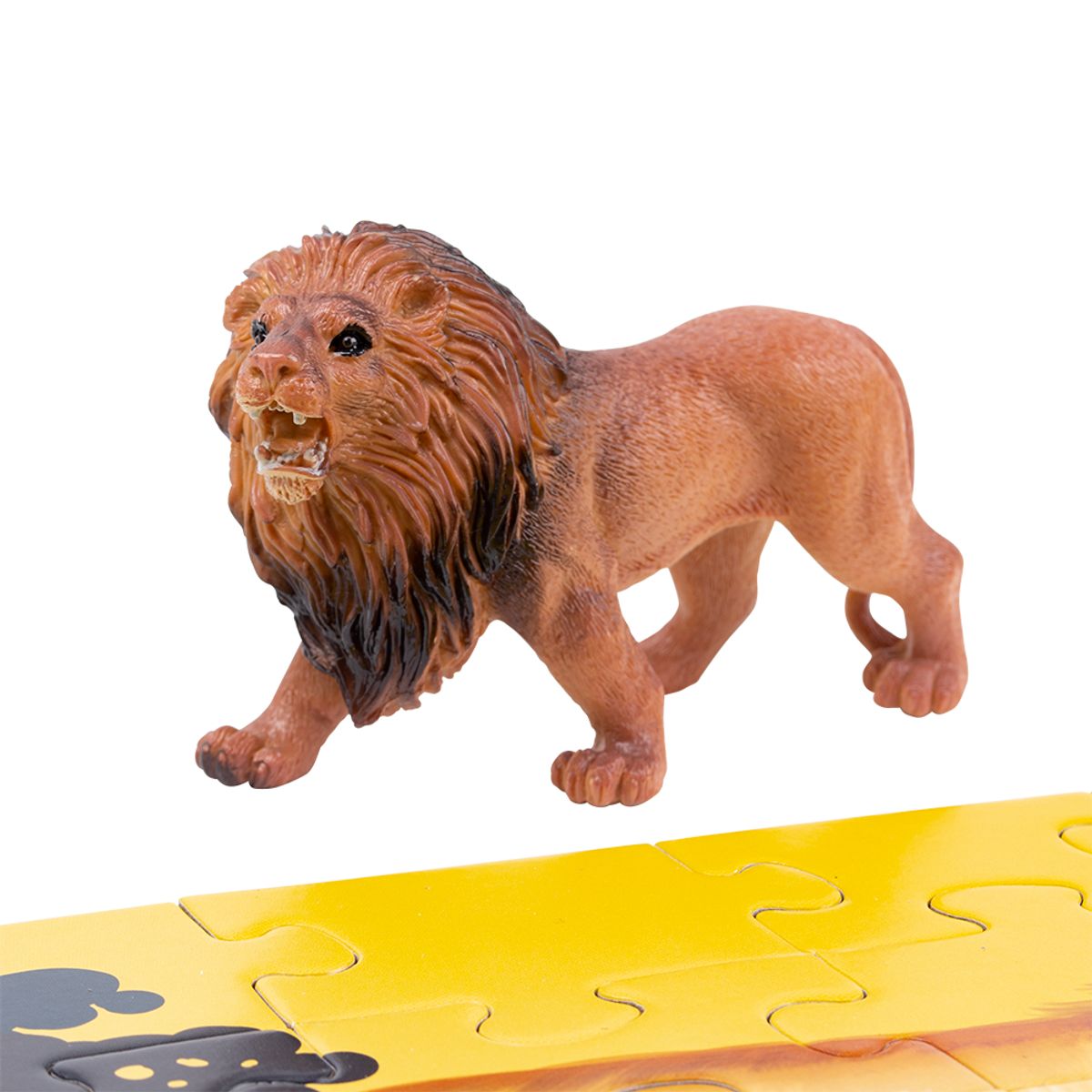 GENERICO - Puzzle León 36 Piezas + Figura