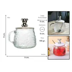 GENERICO - Taza De Vidrio Transparente Para Café 420ml