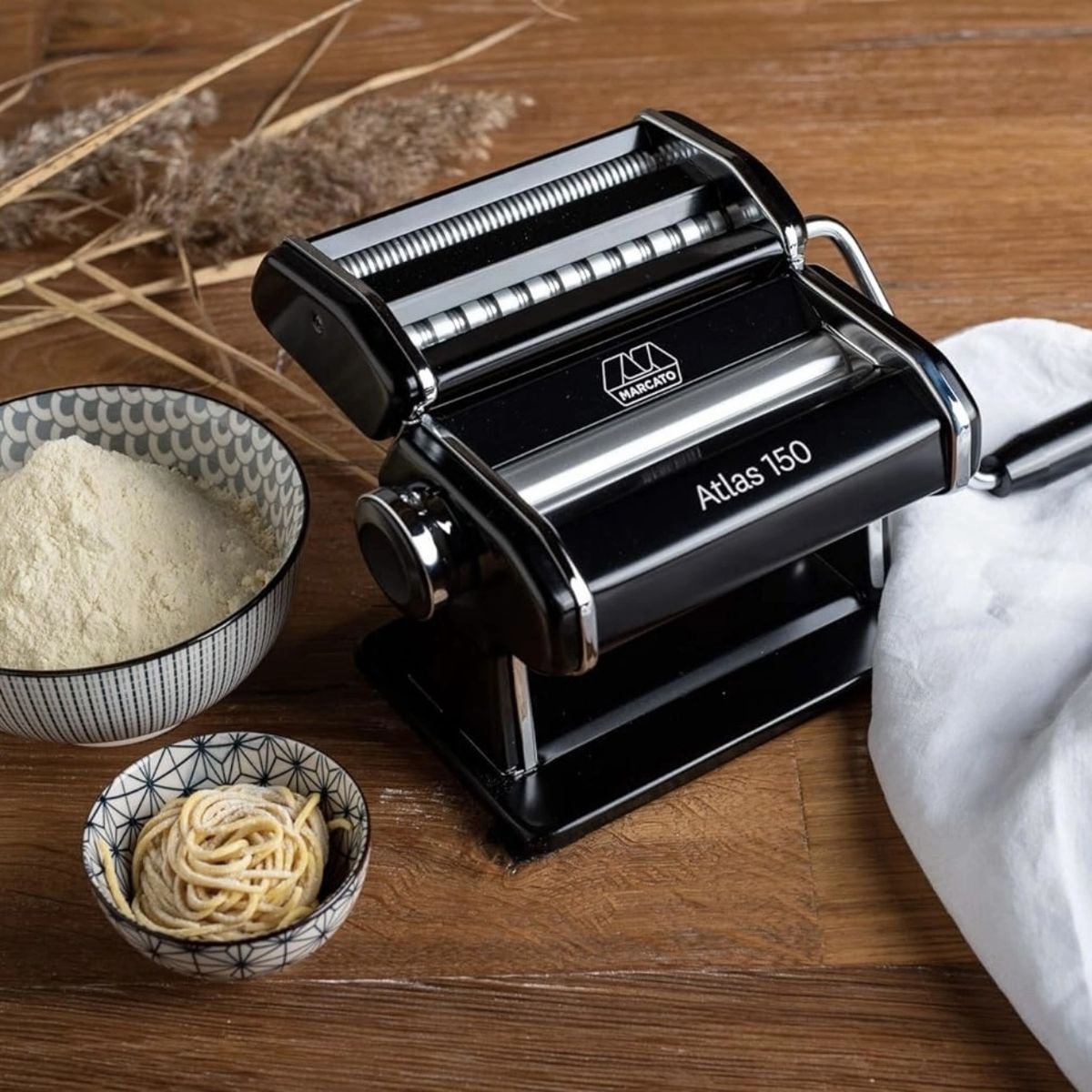 MARCATO - Maquina Para Pastas Atlas 150 Negra Marcato Origen Italia