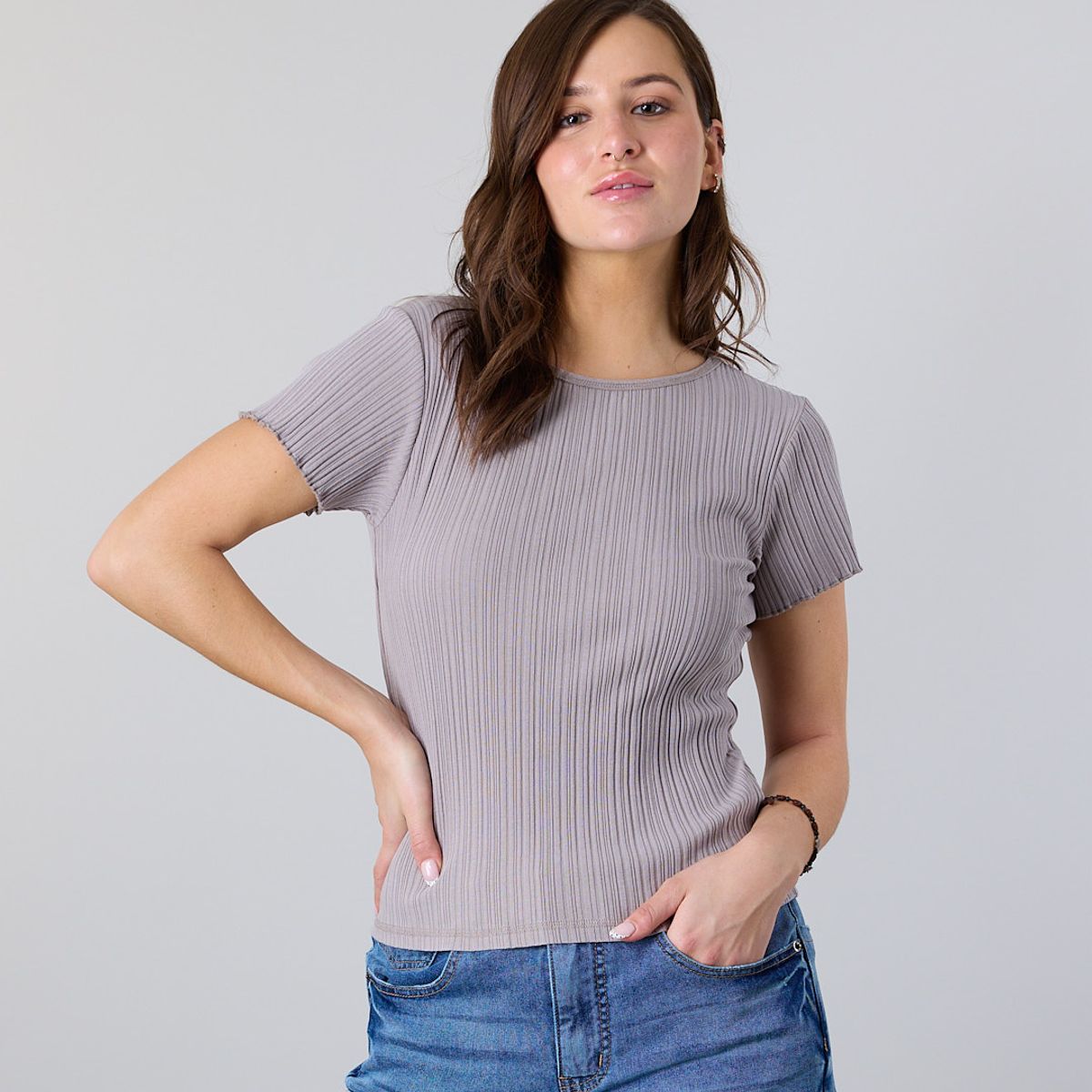 POLEMIC - Polera Mujer procesada Rib Fantasy Polemic